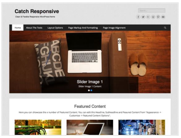 Top Free WordPress Themes-Catch Responsive